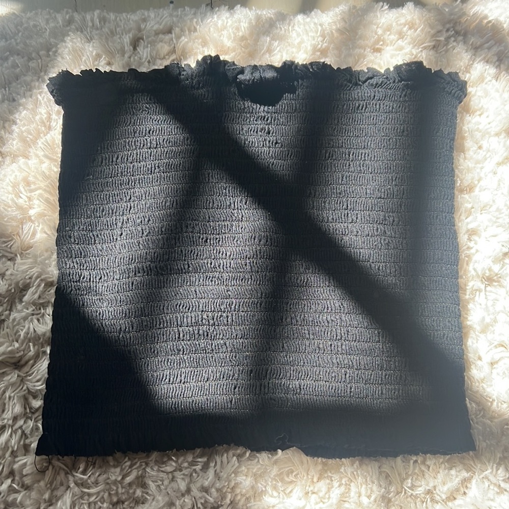 Black Fiore Tube Top Size S/M